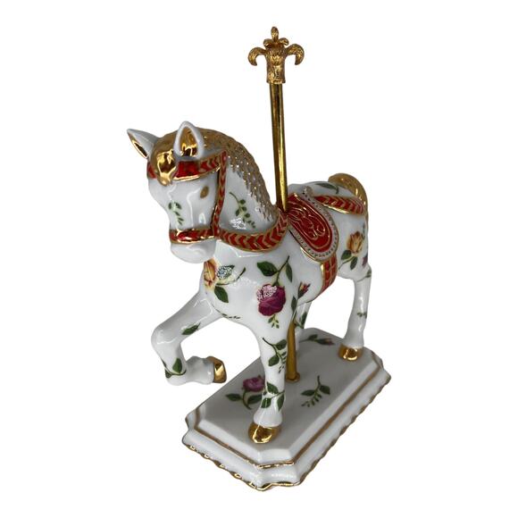 Royal Albert Old Country Roses Carousel Horse Figurine Limited Edition 81/2000 - Picture 2 of 7